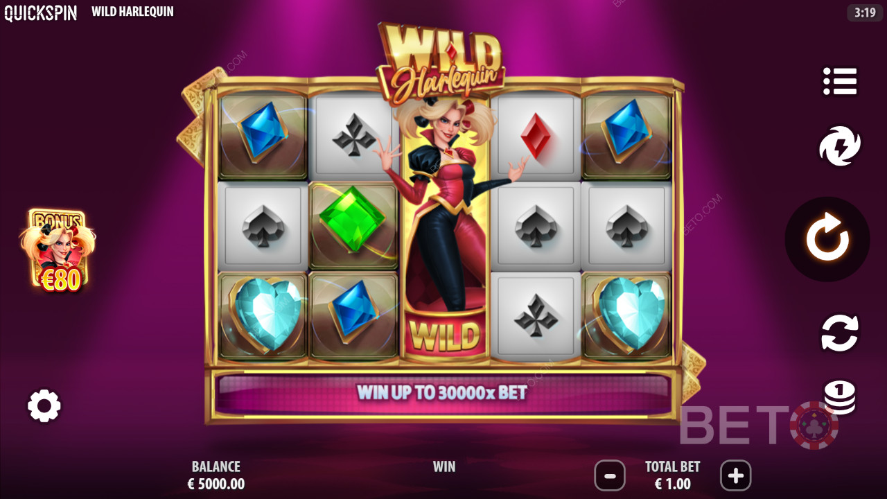 Đánh giá Wild Harlequin của BETO Slots