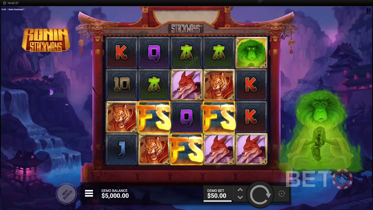 Đánh giá Ronin StackWays của BETO Slots