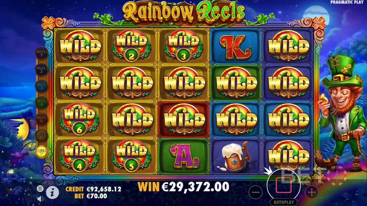 Đánh giá Rainbow Reels của BETO Slots