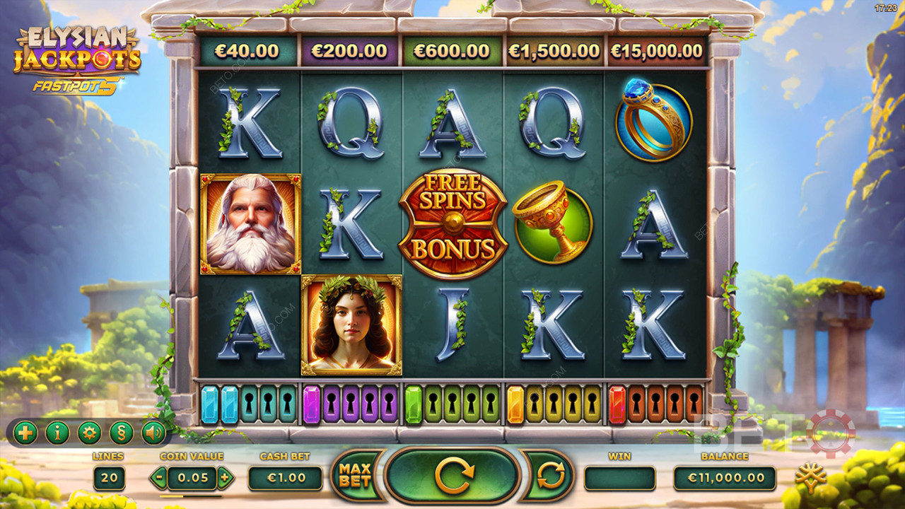 Đánh giá Elysian Jackpots của BETO Slots