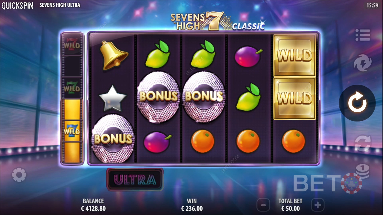 Đánh giá Sevens High Ultra của BETO Slots