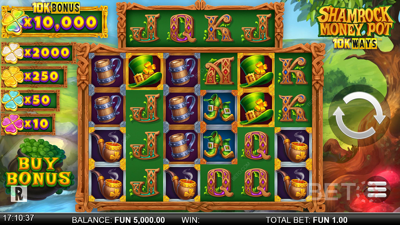 Đánh giá Shamrock Money Pot 10K Ways của BETO Slots