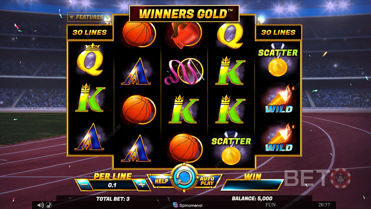 Đánh giá Winners Gold của BETO Slots