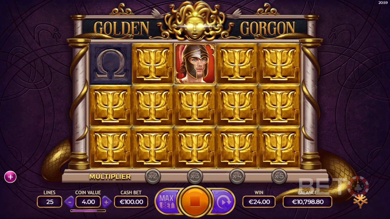 Đánh giá Golden Gorgon của BETO Slots