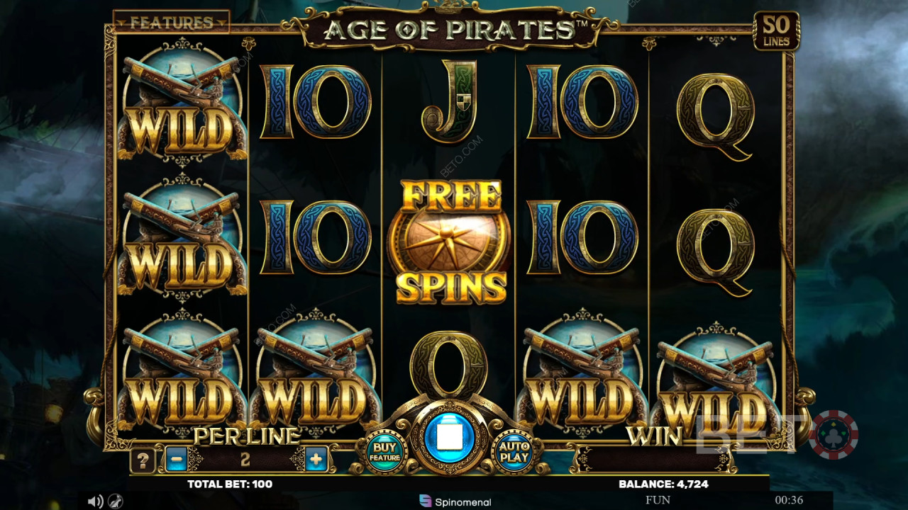 Đánh giá Age Of Pirates của BETO Slots