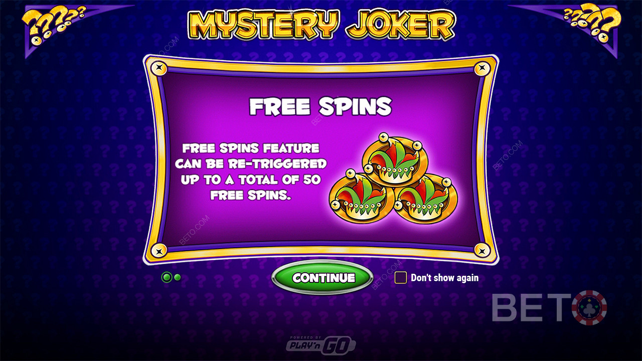 Giải thích về các tính năng bổ sung trong Mystery Joker của Play