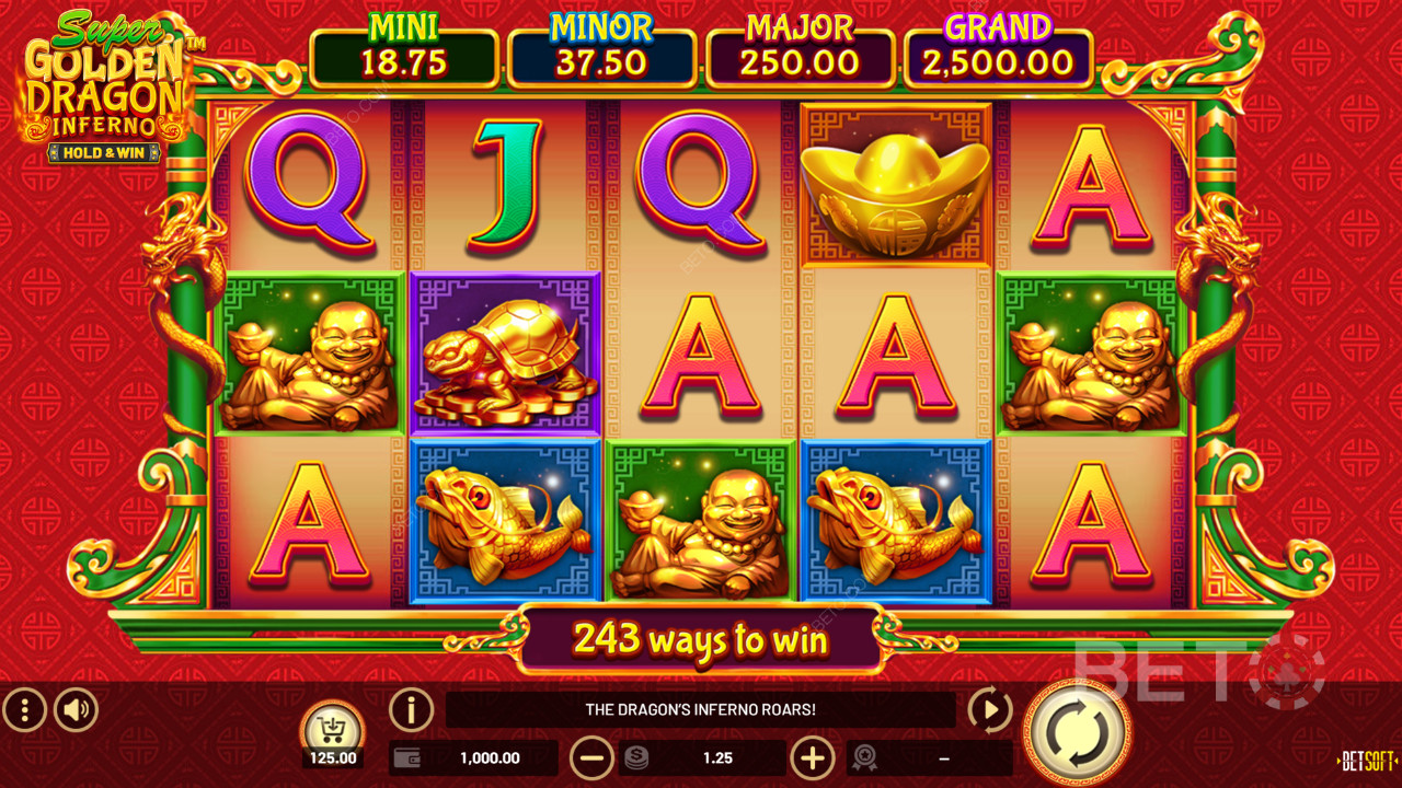 Đánh giá Super Golden Dragon Inferno của BETO Slots