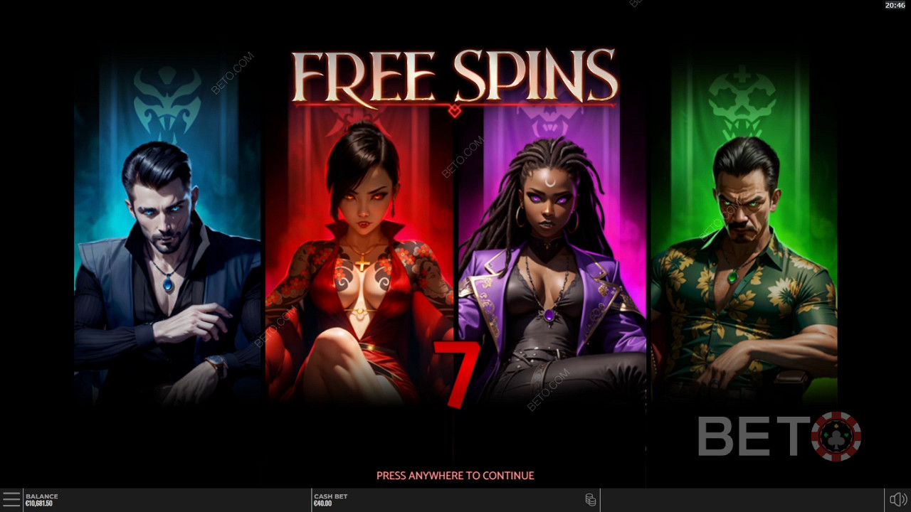Các tính năng thưởng được giải thích trong Vampire Riches DoubleMax của Yggdrasil