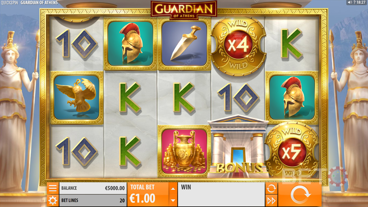 Đánh giá Guardian of Athens của BETO Slots