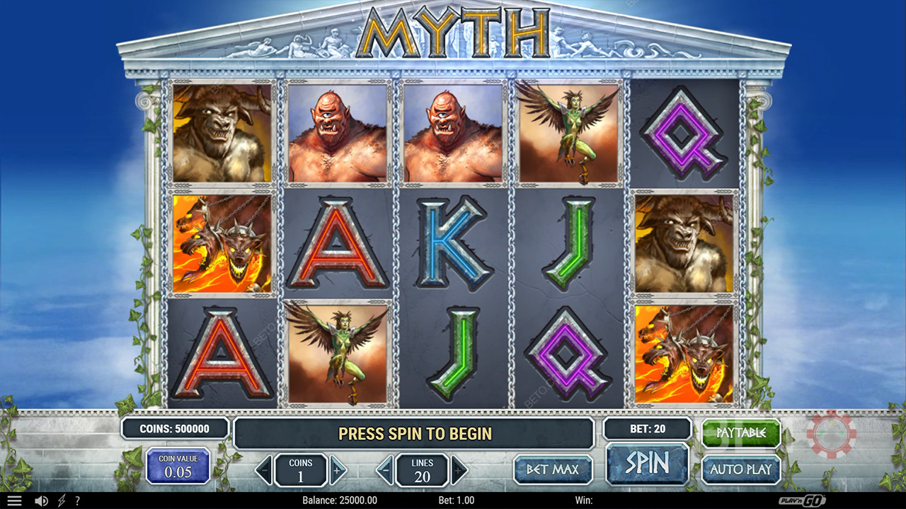 Đánh giá Myth của BETO Slots