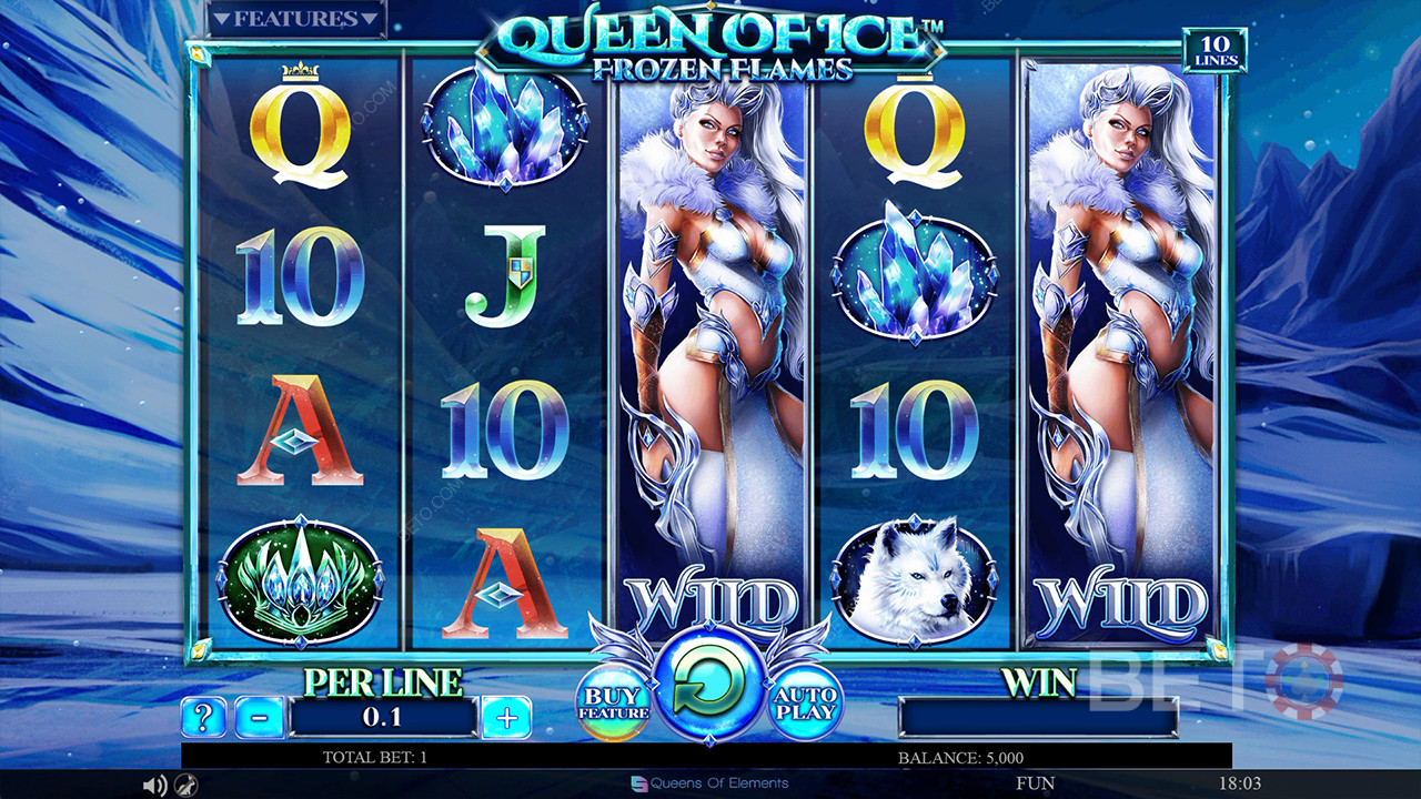 Đánh giá Queen of Ice Frozen Flames của BETO Slots