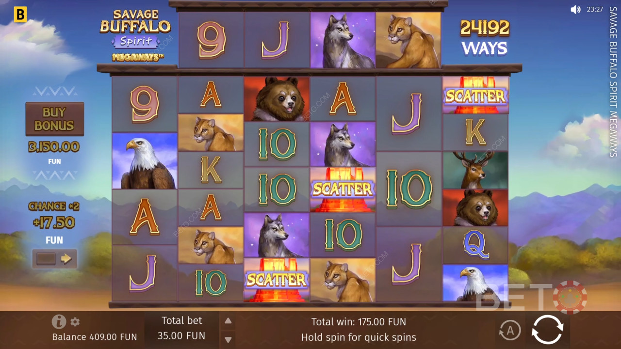 Đánh giá Savage Buffalo Spirit Megaways của BETO Slots