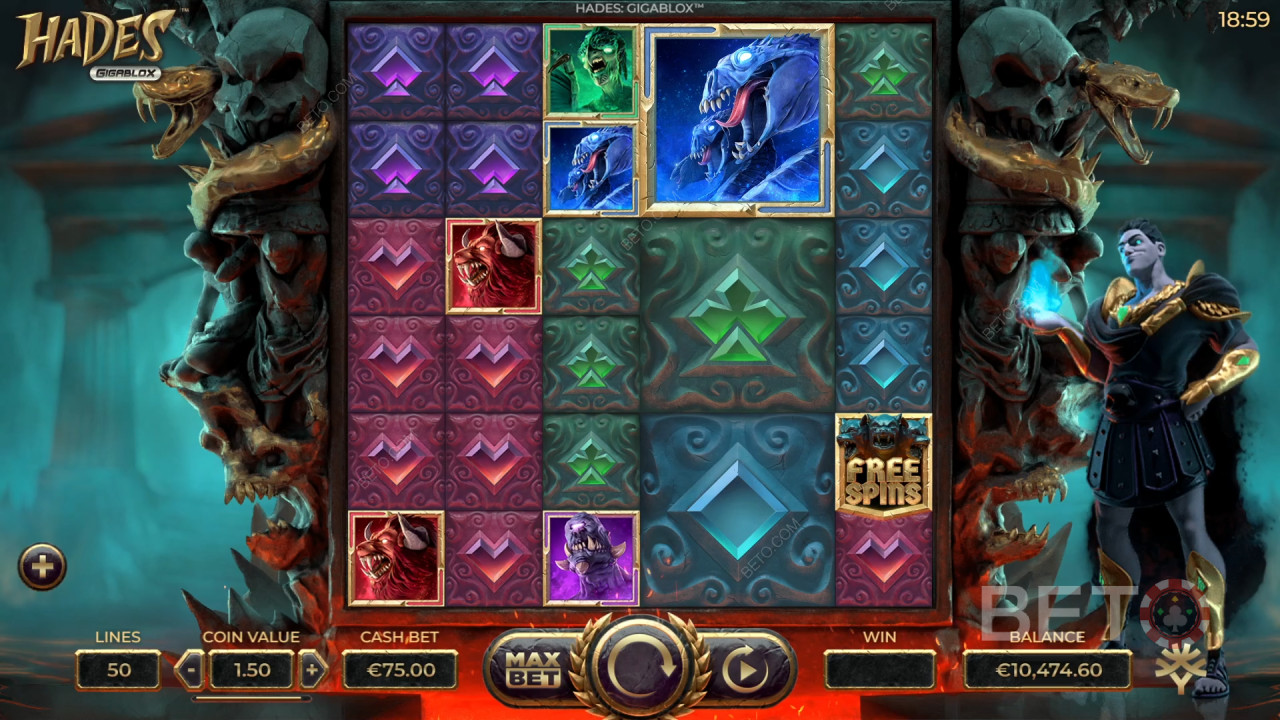 Đánh giá Hades Gigablox của BETO Slots