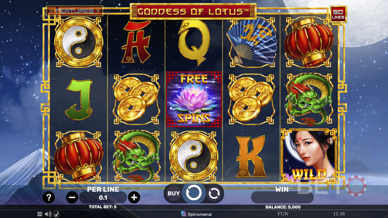 Đánh giá Goddess Of Lotus của BETO Slots