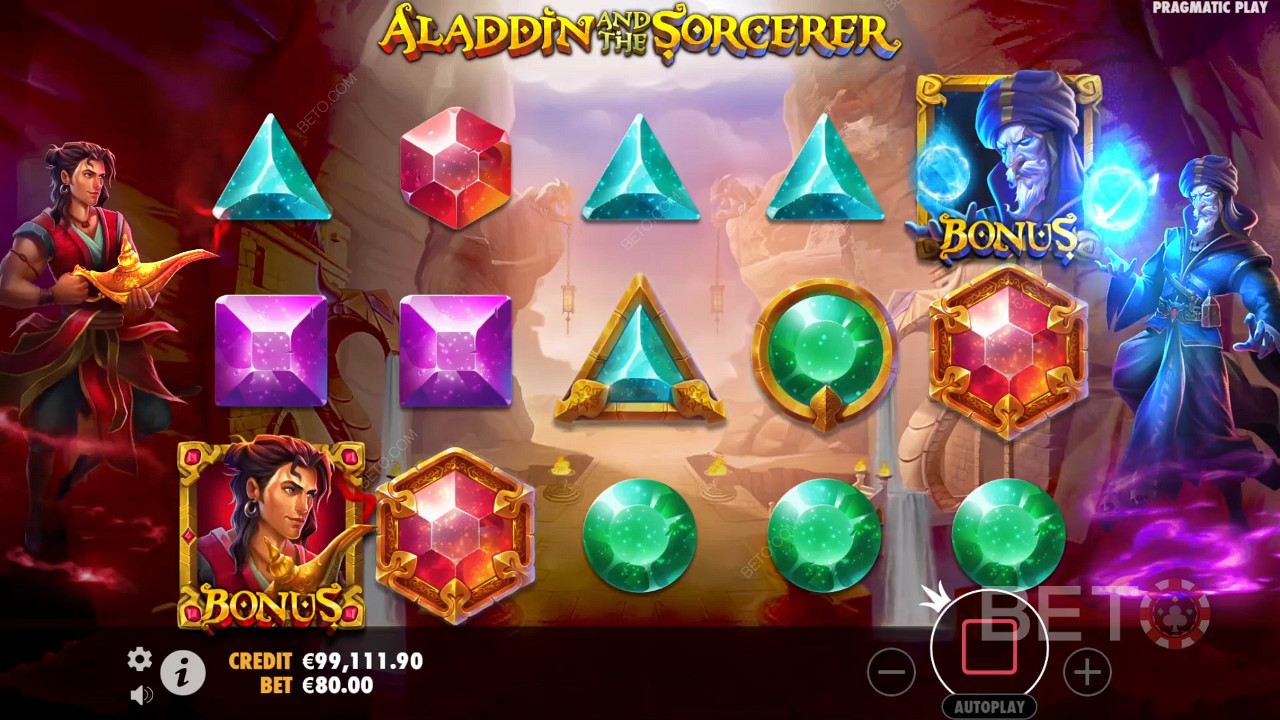Đánh giá Aladdin và phù thủy của BETO Slots