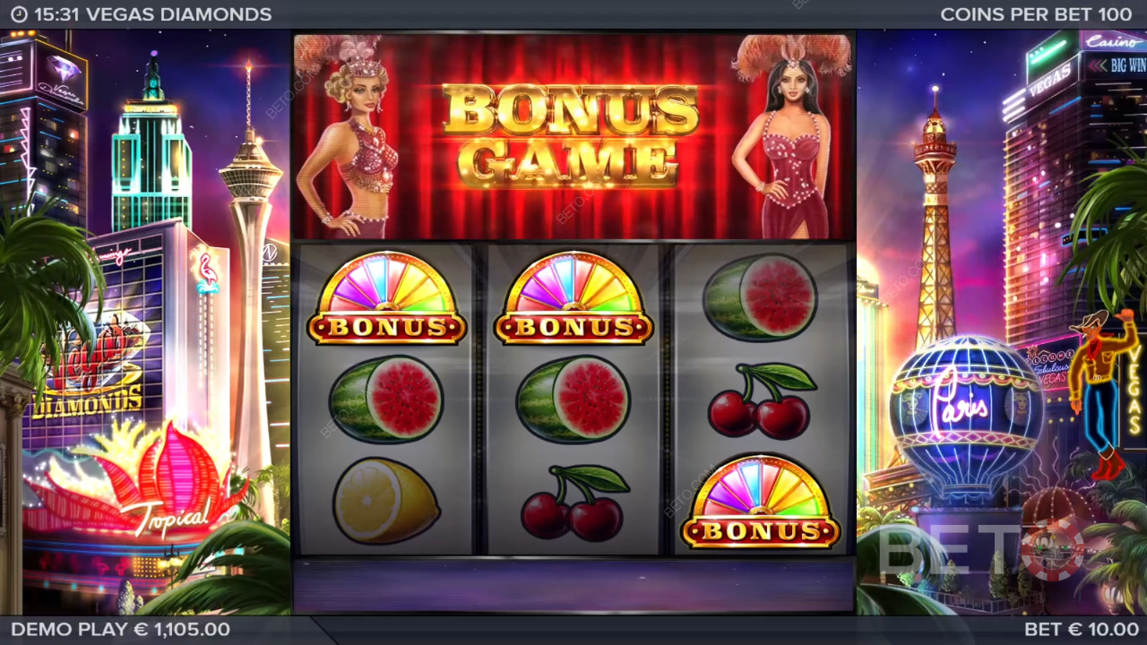 Đánh giá Vegas Diamonds của BETO Slots