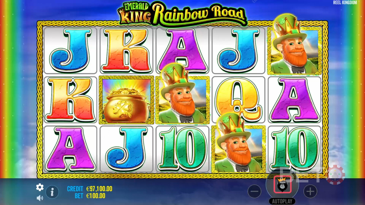 Đánh giá Emerald King Rainbow Road của BETO Slots