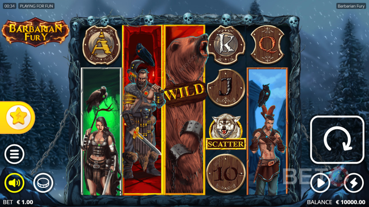 Đánh giá Barbarian Fury của BETO Slots