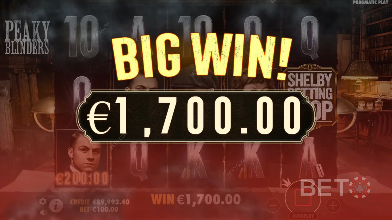 Giành chiến thắng gấp 2.022 lần tiền cược của bạn trong trò chơi slot video Peaky Blinders!