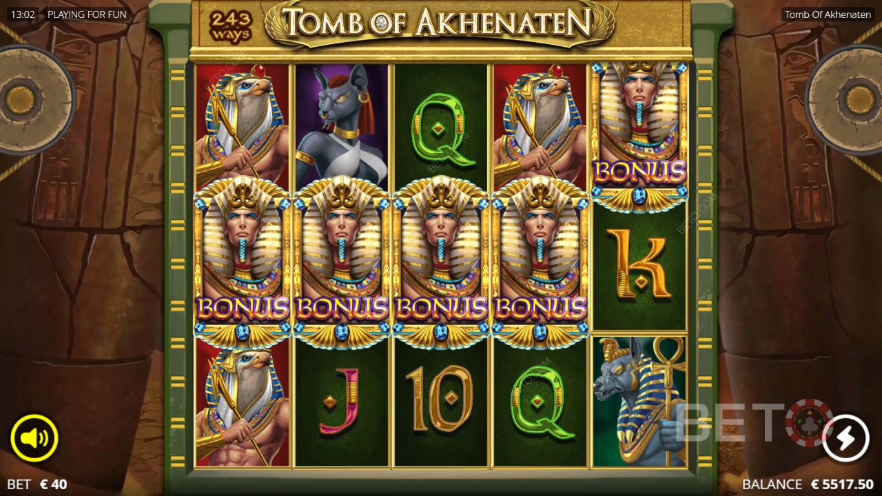 Đánh giá Tomb of Akhenaten của BETO Slots