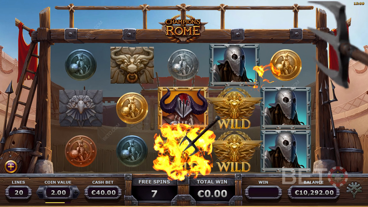 Đánh giá Champions of Rome của BETO Slots