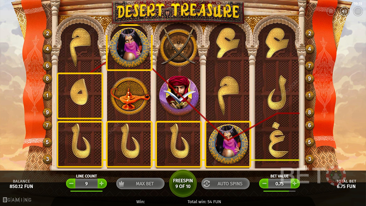 Đánh giá Desert Treasure của BETO Slots
