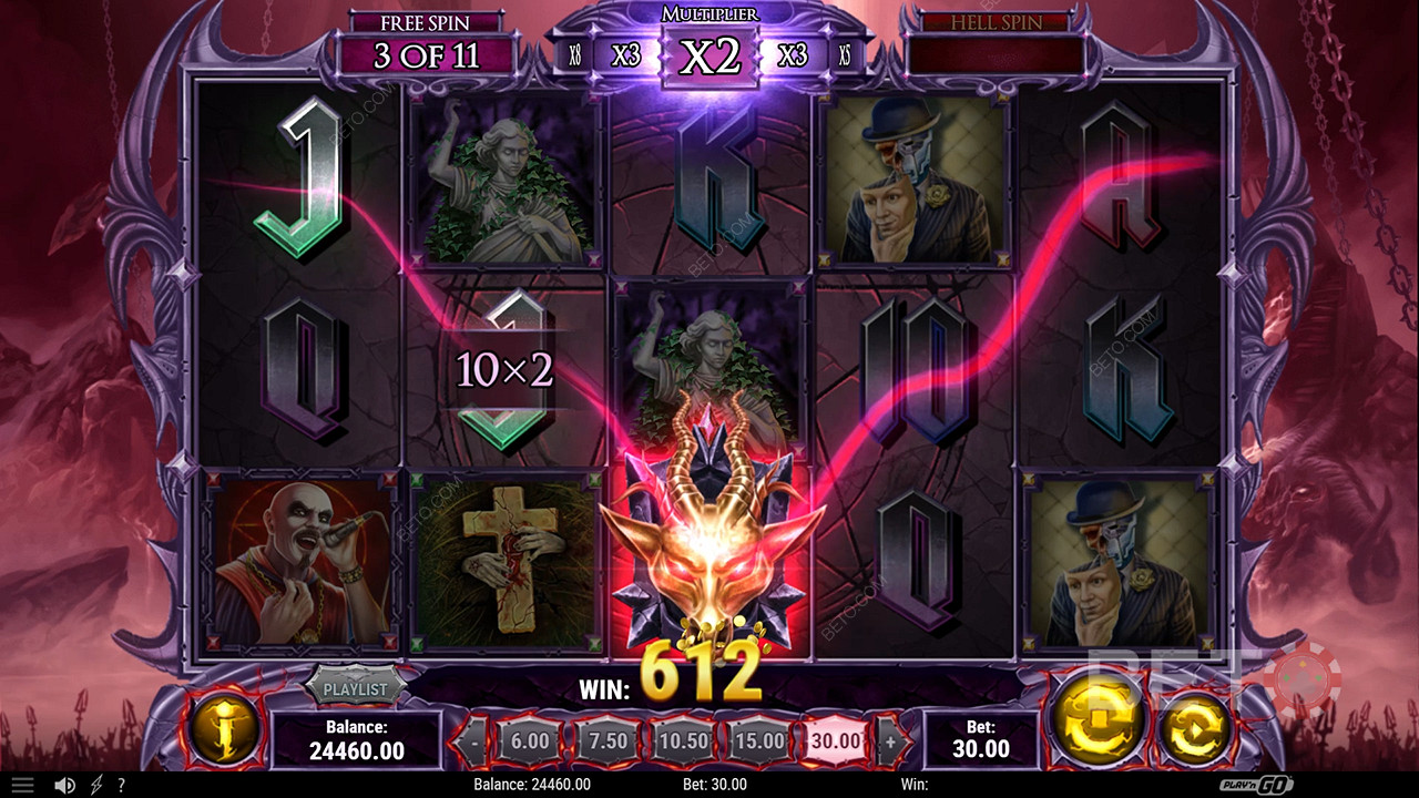 Kiếm được gấp 5.000 lần tiền đặt cược của bạn trong Demon Slot trực tuyến!