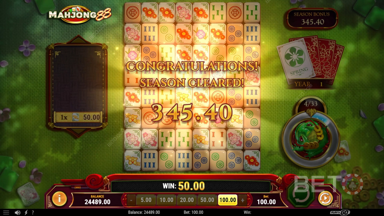 Giải thích về các tính năng thưởng trong Mahjong 88 của Play