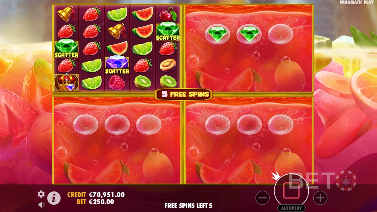 Các tính năng thưởng được giải thích trong Juicy Fruits Multihold bởi Pragmatic Play
