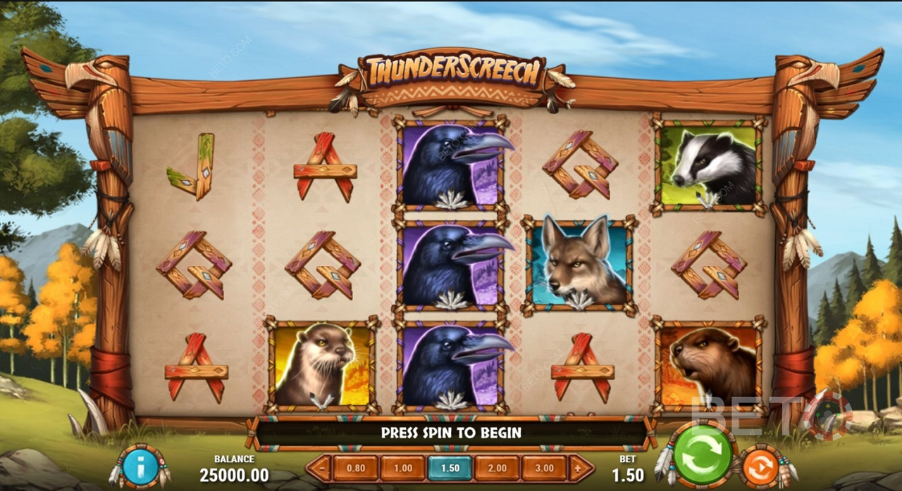 Trò chơi độc đáo Biểu tượng của Thunder Screech