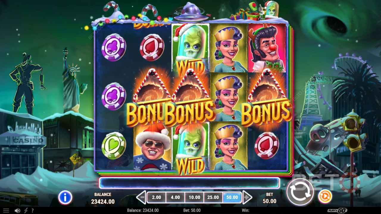 Đánh giá Invading Vegas Las Christmas của BETO Slots