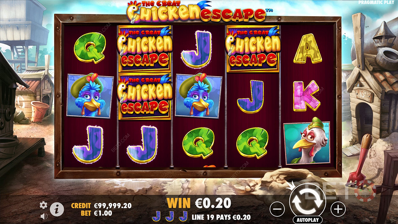 Cách chơi The Great Chicken Escape của Pragmatic Play