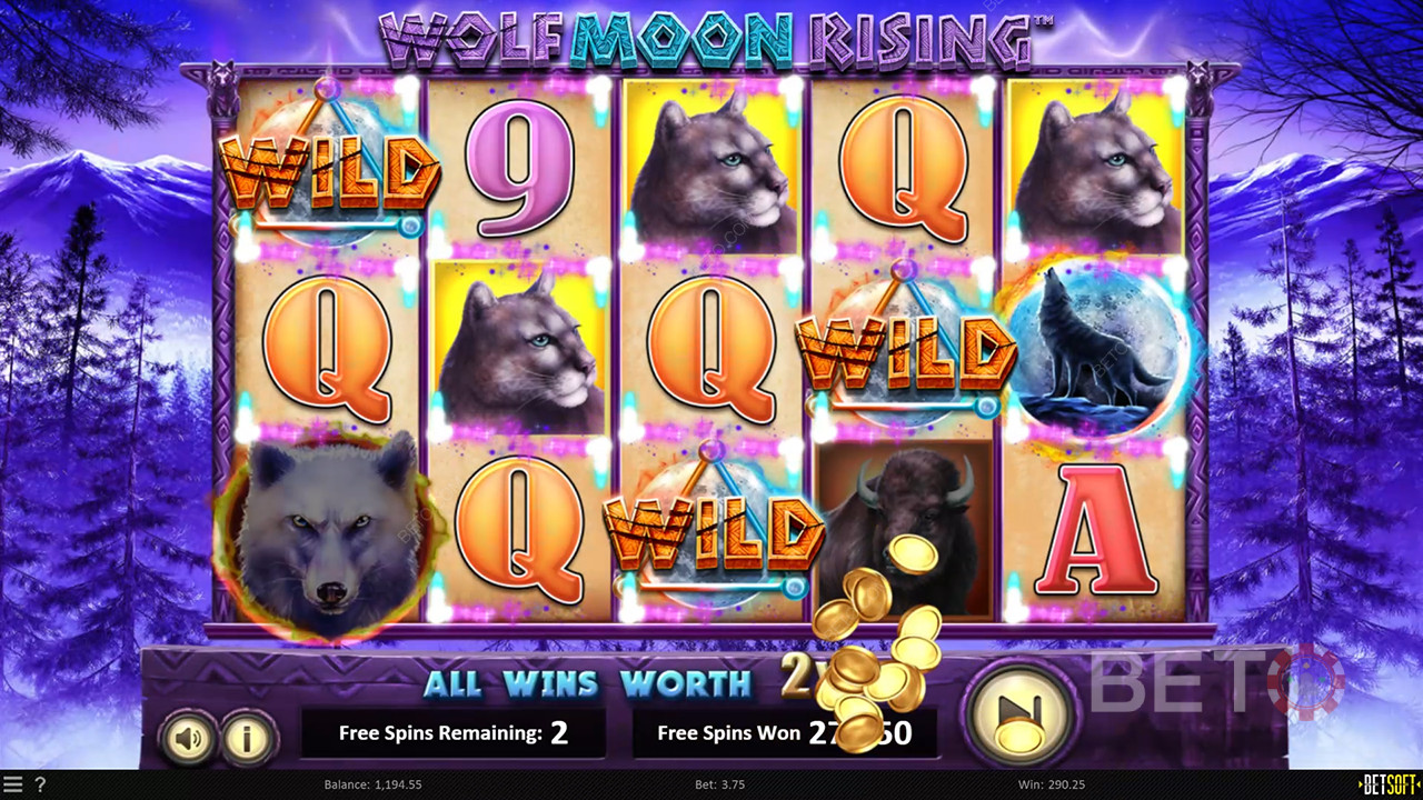 Đánh giá Wolf Moon Rising của BETO Slots