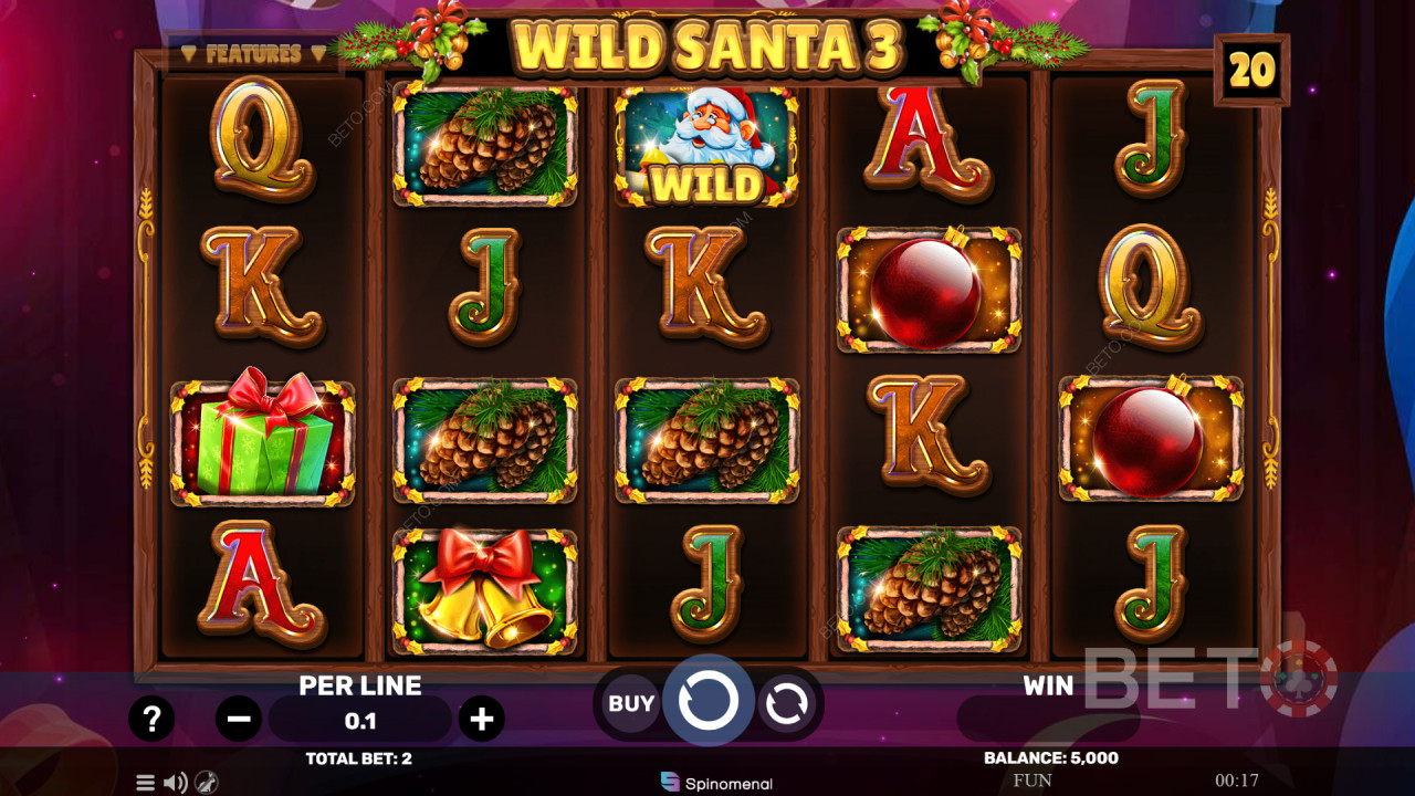 Đánh giá Wild Santa 3 của BETO Slots