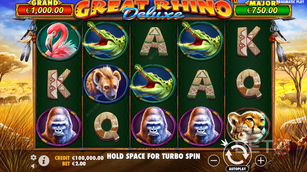 Cách chơi Great Rhino Deluxe của Pragmatic Play
