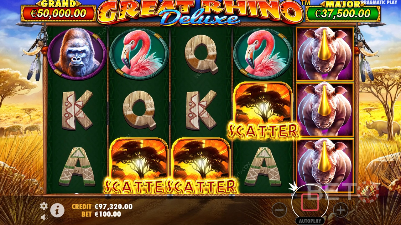 Đánh giá Great Rhino Deluxe của BETO Slots