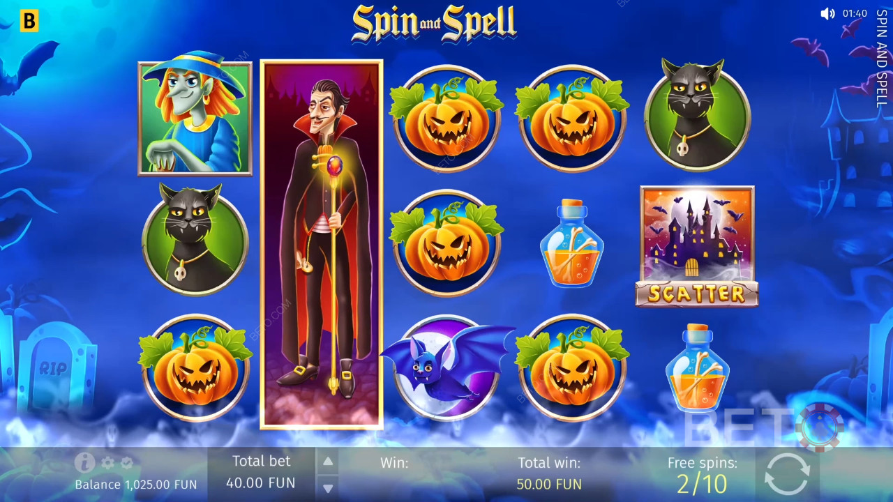 Đánh giá Spin and Spell của BETO Slots
