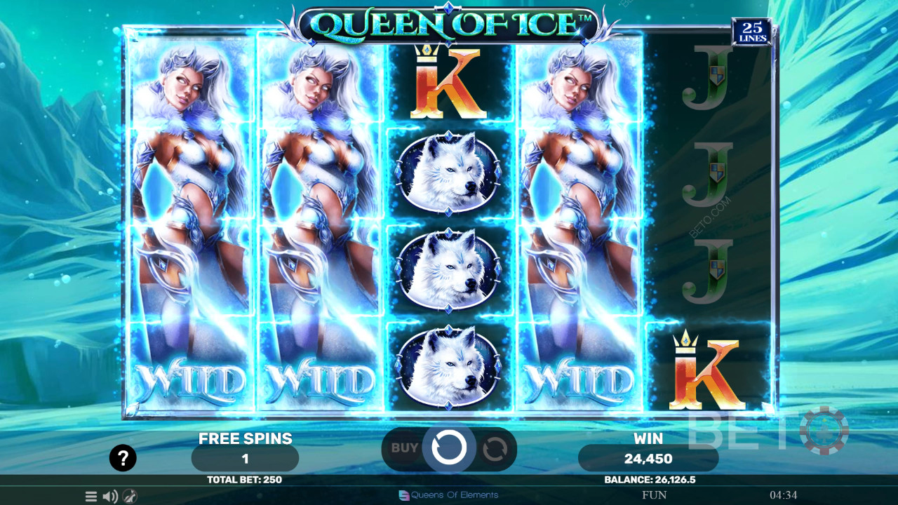 Đánh giá Queen Of Ice của BETO Slots