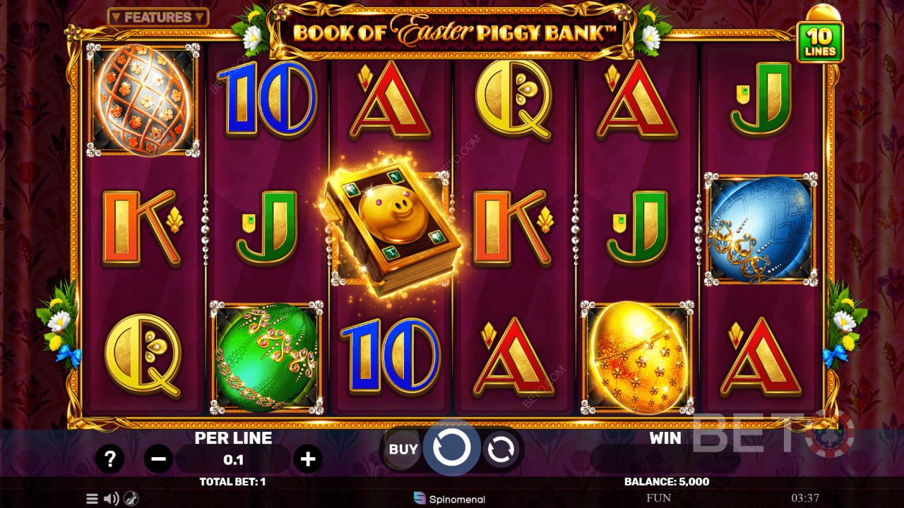 Đánh giá về cuốn sách Easter Piggy Bank của BETO Slots