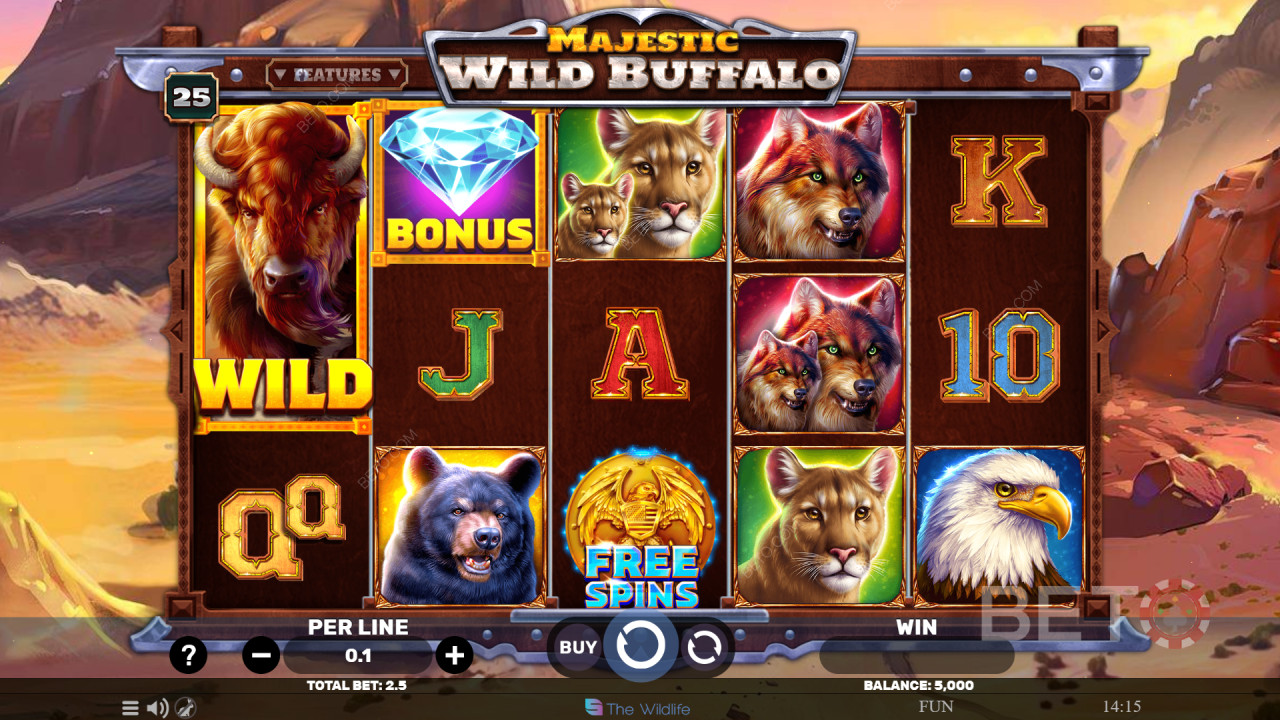 Đánh giá Majestic Wild Buffalo của BETO Slots