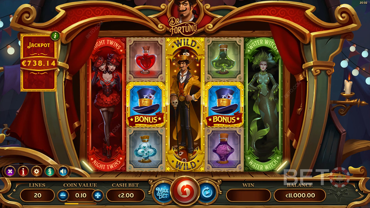 Đánh giá Dr Fortuno của BETO Slots