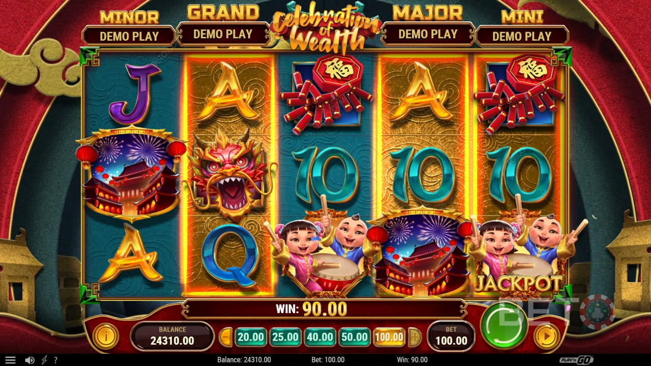 Đánh giá Celebration of Wealth của BETO Slots