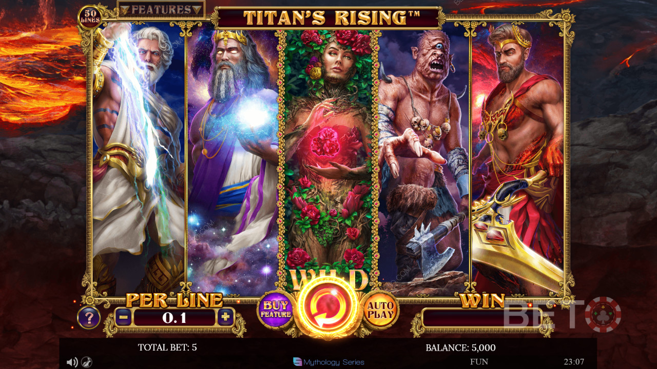 Đánh giá Titans Rising của BETO Slots