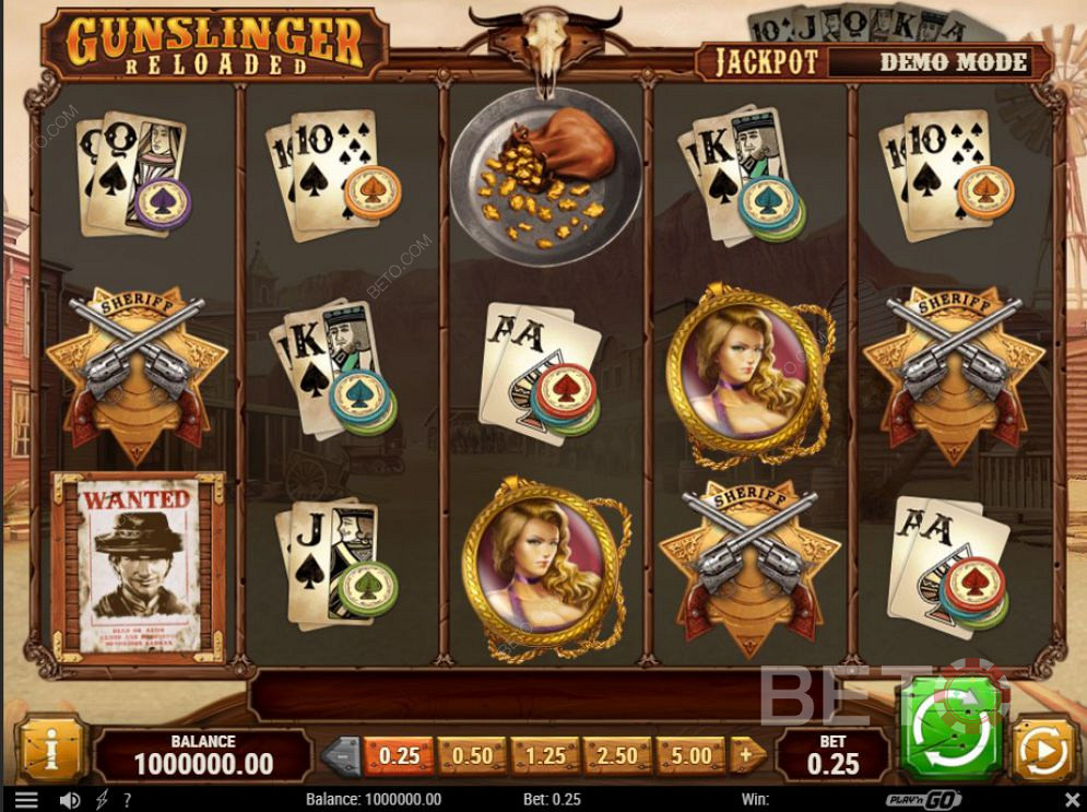 Gunslinger: Slot trực tuyến được tải lại