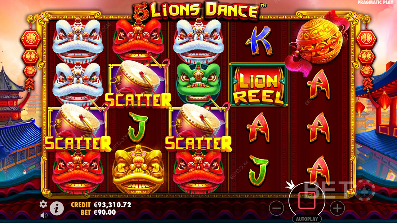 Đánh giá 5 điệu nhảy sư tử của BETO Slots