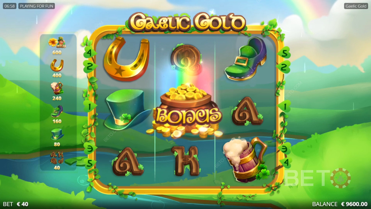 Đánh giá Gaelic Gold của BETO Slots