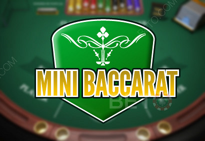 mini baccarat là một phiên bản của trò chơi mà bạn thường thấy.