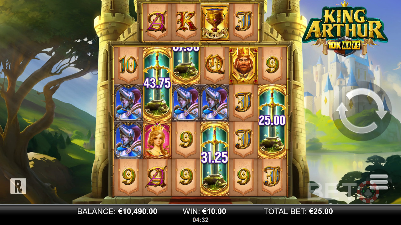 Đánh giá 10k cách của King Arthur bởi BETO Slots