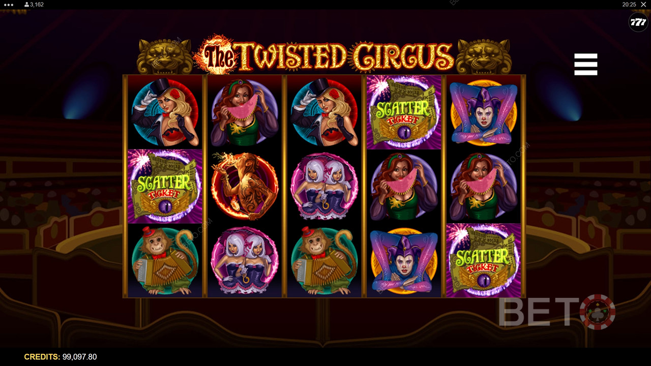 Đánh giá The Twisted Circus của BETO Slots