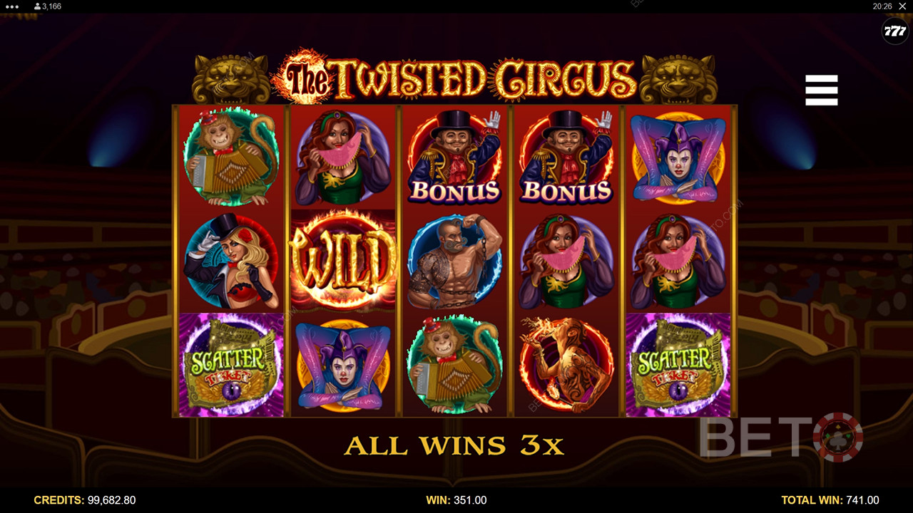 The Twisted Circus: Một trò chơi đánh bạc trực tuyến đáng thử?